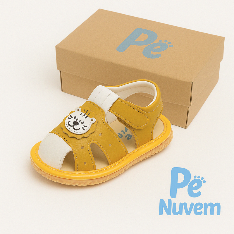 Sandália Infantil Leãozinho – Conforto, Aventura e Estilo para os Pequenos